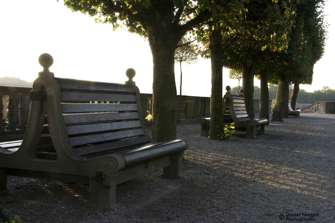 Sunlit walkway