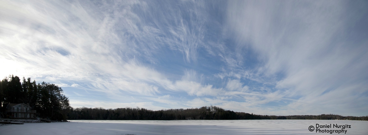 Frozen lake