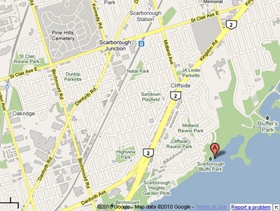 Map to the Bluffs